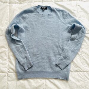 100% Cashmere! Light Blue Crewneck Cashmere Sweater